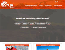 Tablet Screenshot of onyxsnowboarding.com